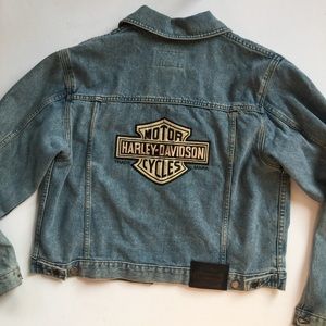 Vintage 90s Harley Davidson Denim Jacket